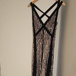Elegant Black and Cream Women's Dress